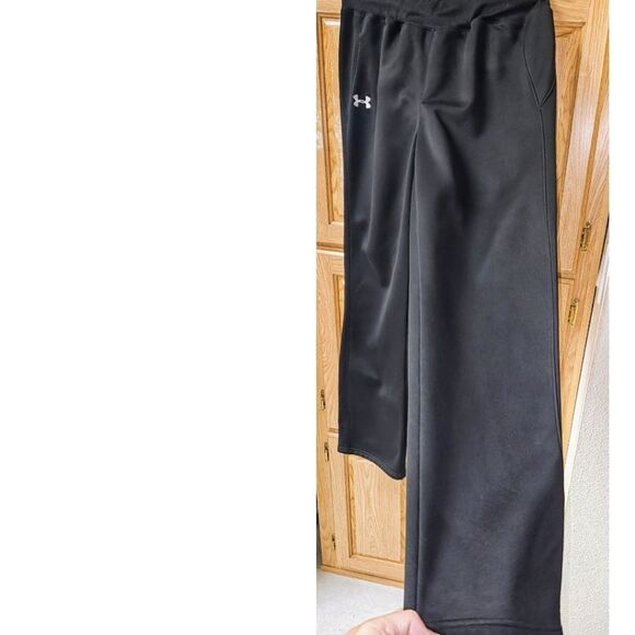 UNDER ARMOUR Black Loose Fit Drawstring Workout Pants Size M - Picture 4 of 14